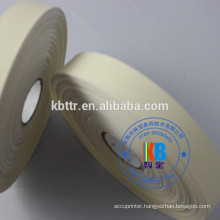 Garment wash care label Dyed color Beige thermal printing nylon taffeta labels